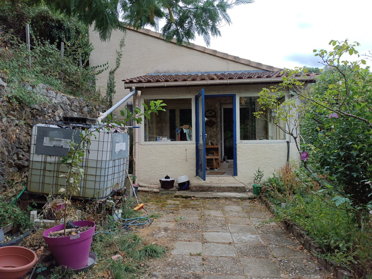 Véranda de l'extérieur